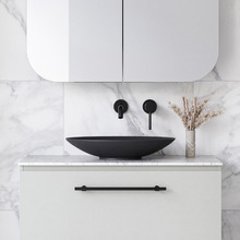 Feather 510mm Oval Ceramic Above Counter Basin